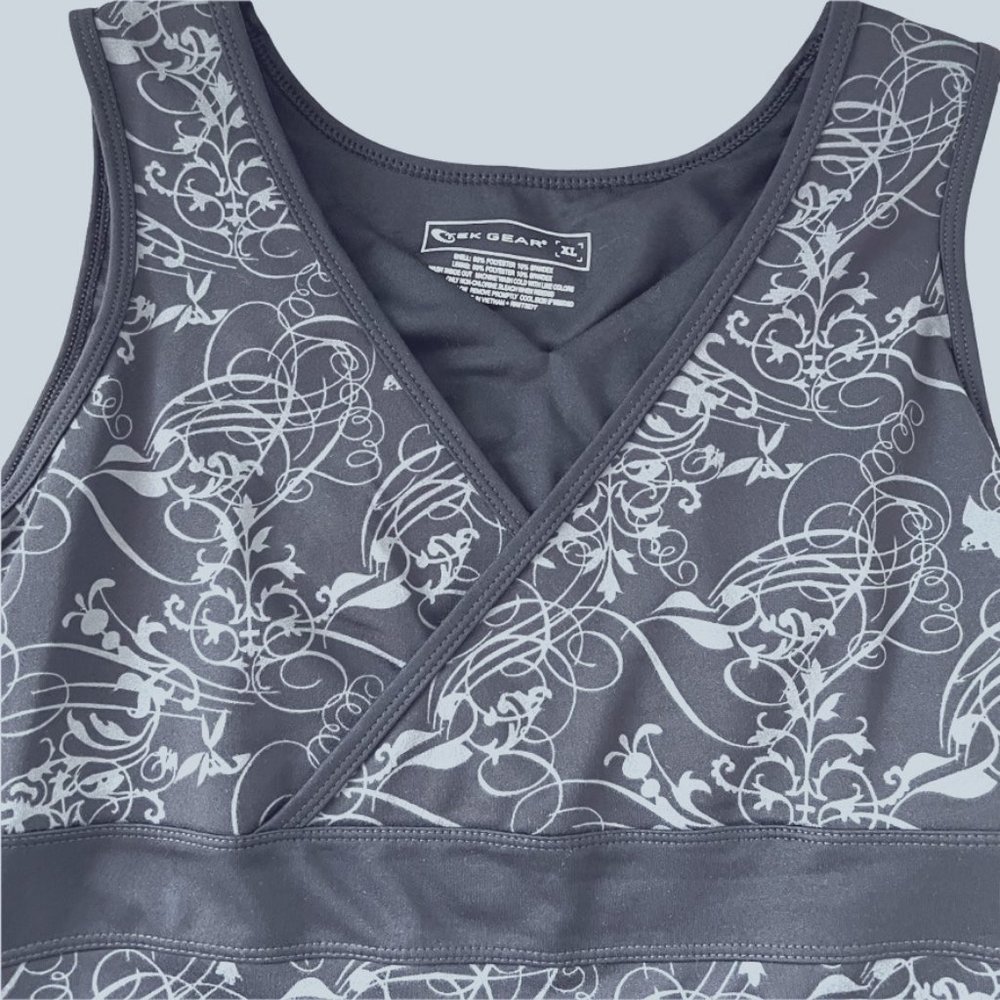 Tek Gear Fitted Built Light Bra Workout Tank Top Size XL